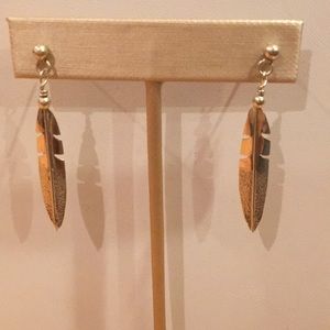 Sterling Silver Leaf Earrings